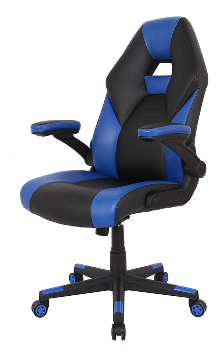 RS Gaming™ RGX Faux Leather High-Back Gaming Chair, Black/Blue