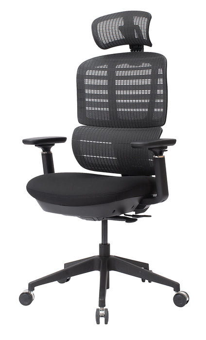 WorkPro® Momentum Ergonomic Mesh/Mesh Active High-Back Chair, Black/Black