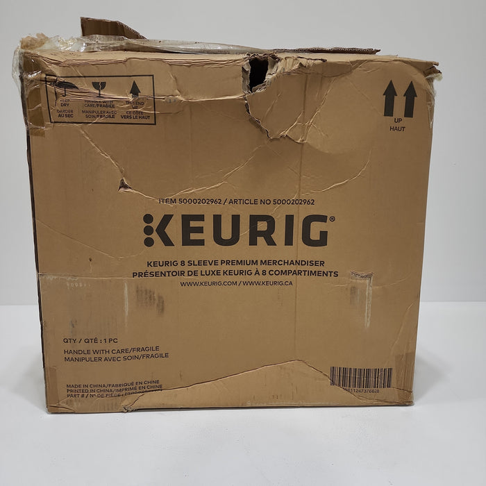 Keurig® Premium 8-Sleeve K-Cup® Pod Storage Rack, 18 3/8"H x 16 3/8"W x 21 1/4"D, Black/Silver