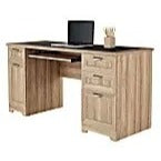 Realspace® Magellan 59"W Manager's Desk, Blonde Ash