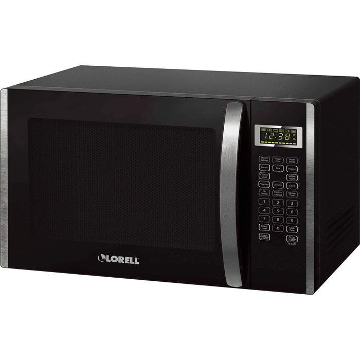 LORELL 1.6 CUBIC FT MICROWAVE OVEN (BLACK/SILVER)