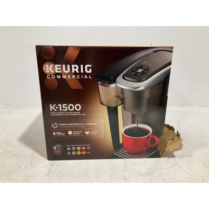 Keurig K1500 Coffee Maker, 96oz Reservoir, Takes K-Cups - Black 