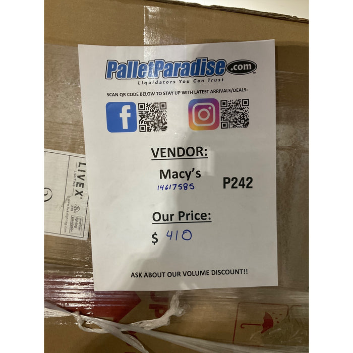 MACY’S FURNITURE AND RUG PALLET P242