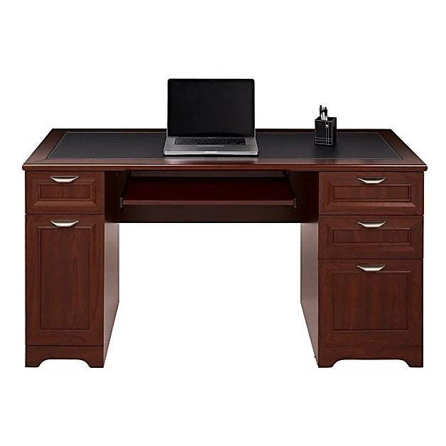 Realspace® Magellan 59"W Manager's Desk, Cherry